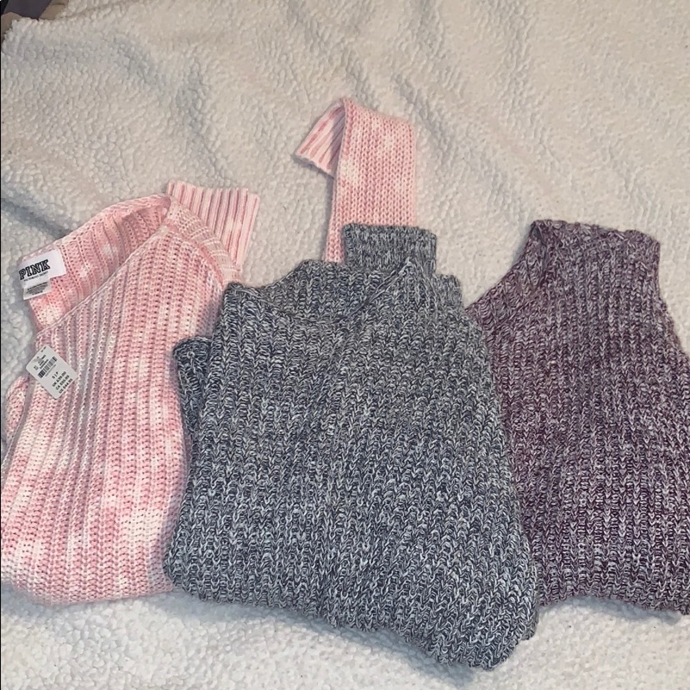 BUNDLE of VS Pink Sweaters